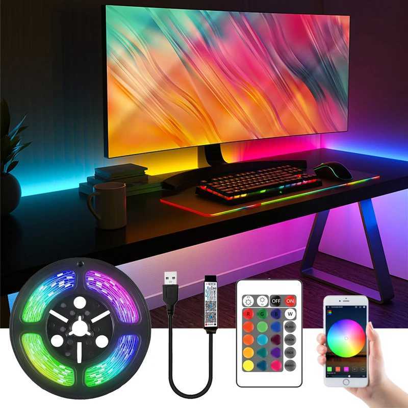 Flexible LED Strip Lights RGB 5050 Bluetooth APP Control USB Lamp 5V Tape Light Ribbon Diode for TV Desktop Screen BackLight W251112