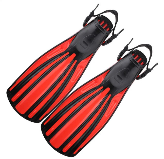 Diving adjustable open heel diving shoes deep diving lungs long fins mid-length fins marine diving fins 250411