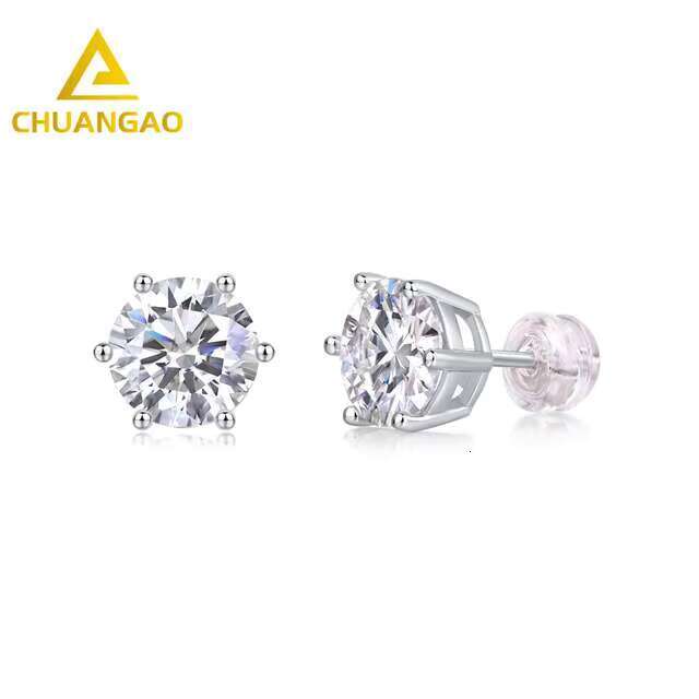 New Type Wholesale Women Luxury Other Fine Earrings Moissanite Diamond Earrings Silver Earrings