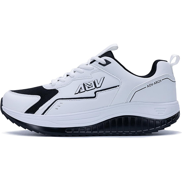 Designer Shoes High Quality Men's Walking Shoes for Plantar Fasciitis, Arch Support Athletic Tennis Sneakers Orthotic Comfortable Shoes for Stand
