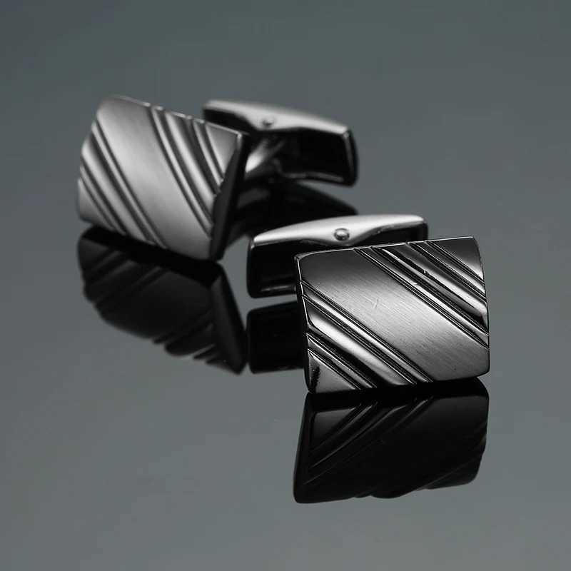 Newly arrived shirt cufflinks mens steel laser engraved cufflinks for wedding parties fashionable and simple mens shirt cufflinksT250412