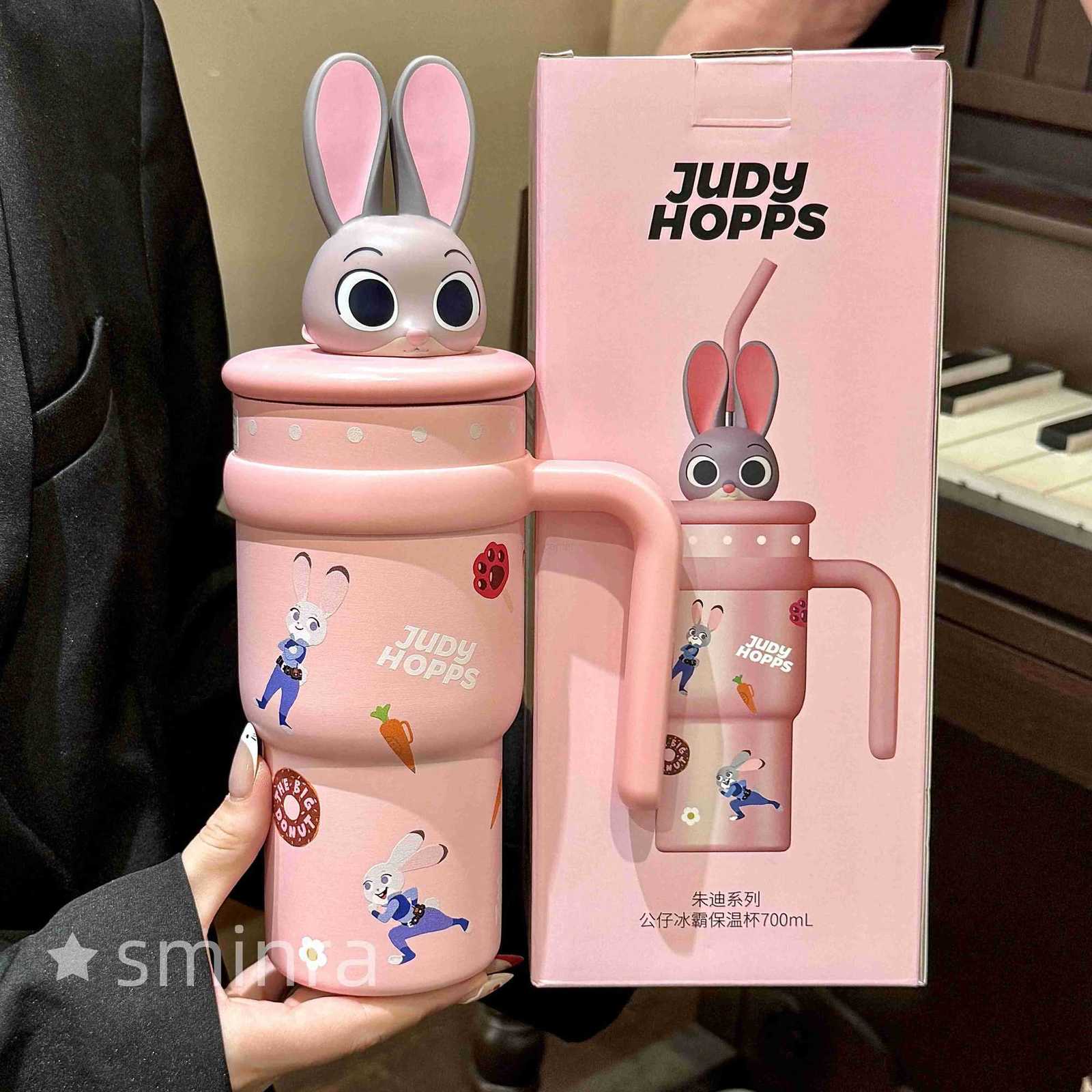 Disney Zootopia Judy Hopps Nick Wilde Thermos large capacity easy to carry outdoor home office cup childrens birthday gift H2512031