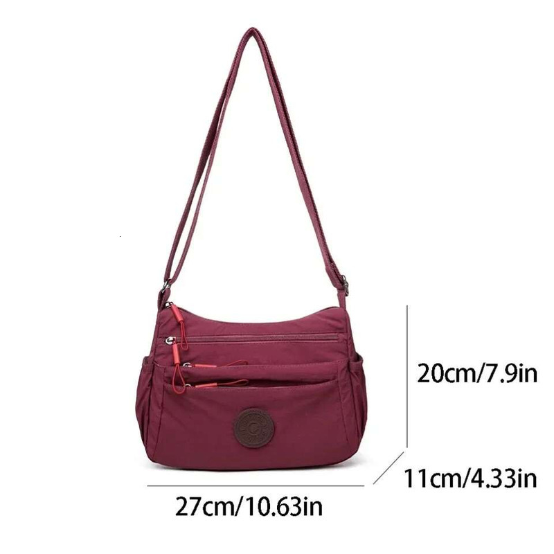 Multi-Layer Casual Light Weight Shoulder Crossbody Bags Women's Fashion Simple Commuting Middle-Aged And Elderly Mother Sac 2025