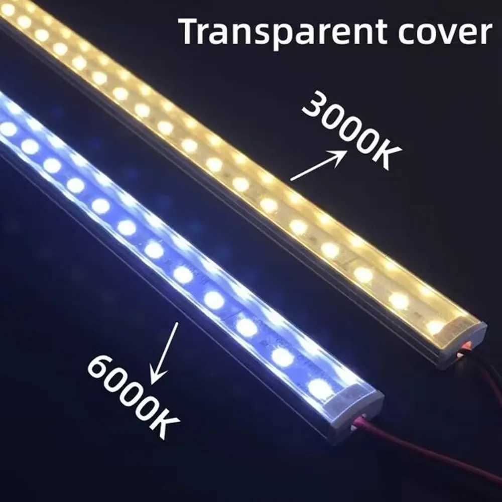 1-10 PCS LED rigid strip DC12V 50CM 20 inch SMD5730 36LEDs U/V-shaped flat LED aluminum channel rigid strip for indoor lighting W251112