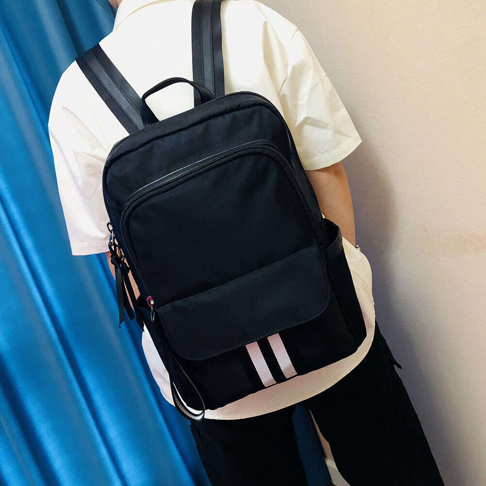 Backpack Men's 14 inch Computer Korean Edition New Fashion Oxford Cloth Travel Bag Leisure Backpack