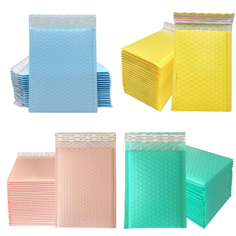 Colored Bubble Mailer Self-Seal Packaging Bags Padded Envelopes Bubble Envelopes Mailing Bags For Small Business Supplies Lined Poly Mailer 8 colors