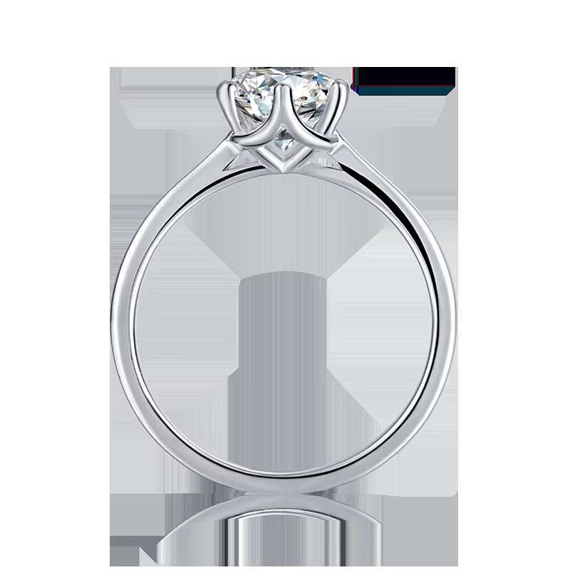 Fashion 925s Silver Jewelry Eternity Engagement Ring Moissanite Diamond Wedding Ring