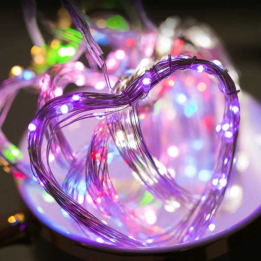 1M 2M 3M 5M 10M Copper Wire LED String lights USB Bottle Stopper Holiday lighting Fairy Garland For Christmas Tree Party Decor M251113