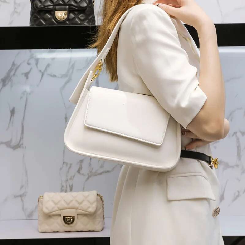 Genuine Cow Leather Women's 2025 New Armpit Design Crossbody Shoulder Bag Female Gift Handbag