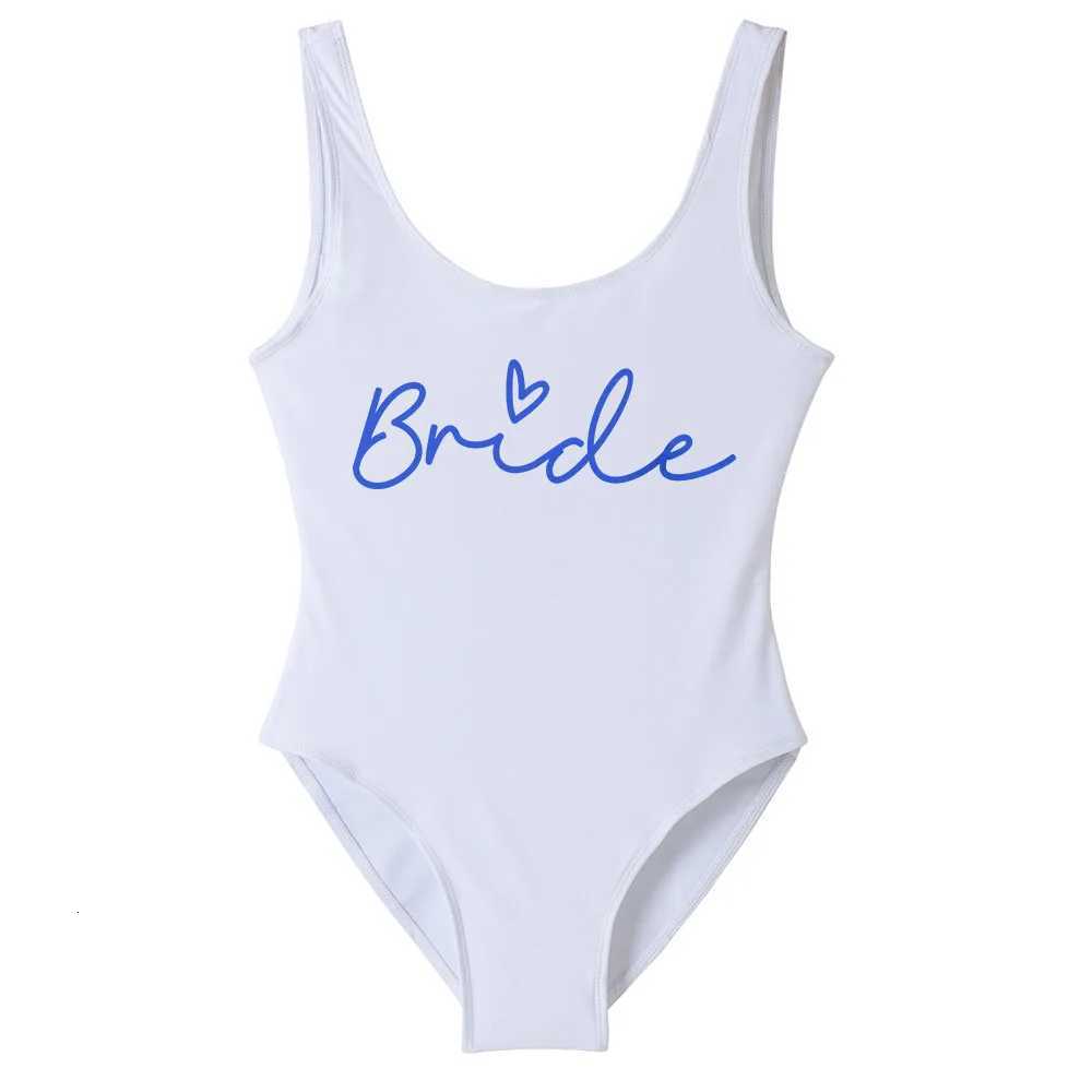 S-3XL Green Print Team Bride One-Piece Swimsuit Squad Women Swimwear Bachelorette Party Swimsuit Summer Beatchwear Bathing SuitW251113