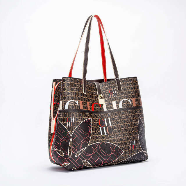 CHHC Fashion Trendy Tote Bag Full Print English Large Capacity Handbag For Women, Portable