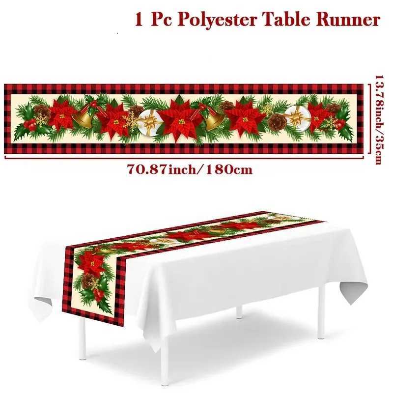 Christmas VIKAMA Christmas Table Runner Decorations Atmospheric Christmas Table Flag Christmas Gifts New Year Decorations Y251113