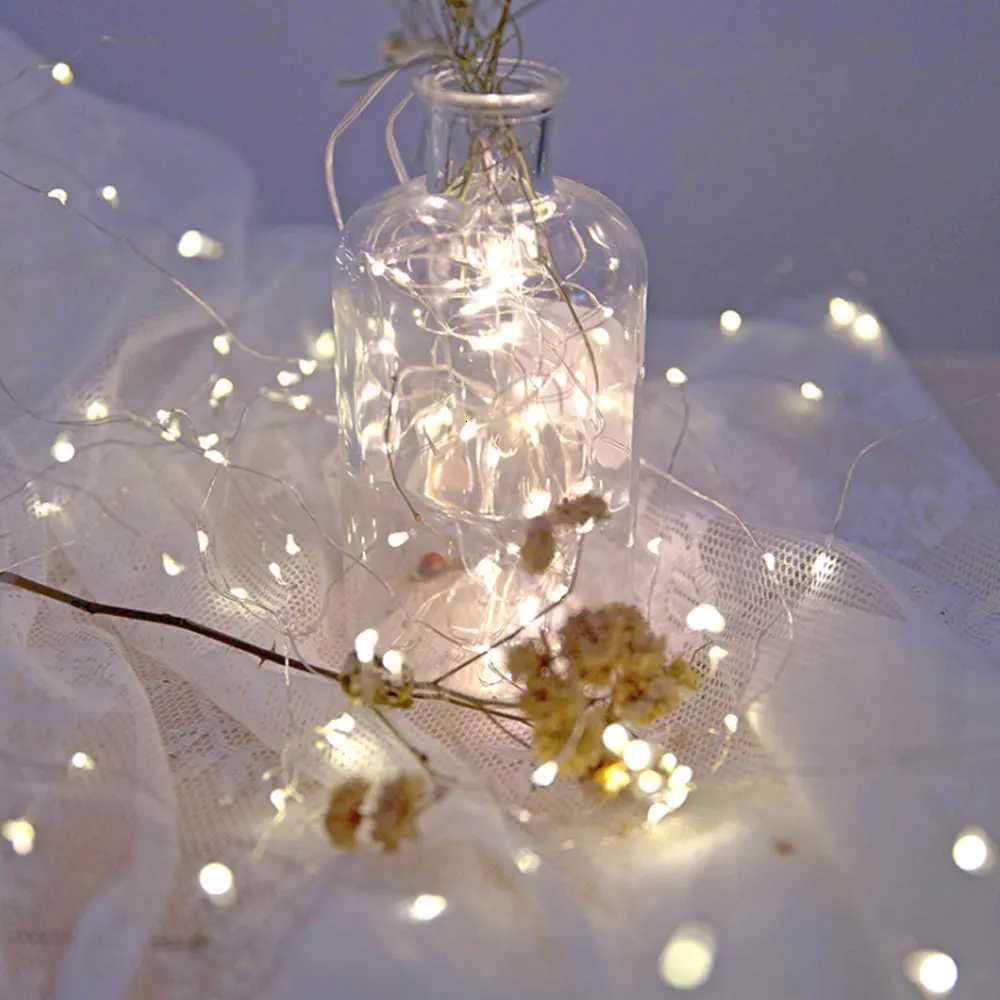 1M 2M 3M 5M 10M Copper Wire LED String lights USB Bottle Stopper Holiday lighting Fairy Garland For Christmas Tree Party Decor M251113