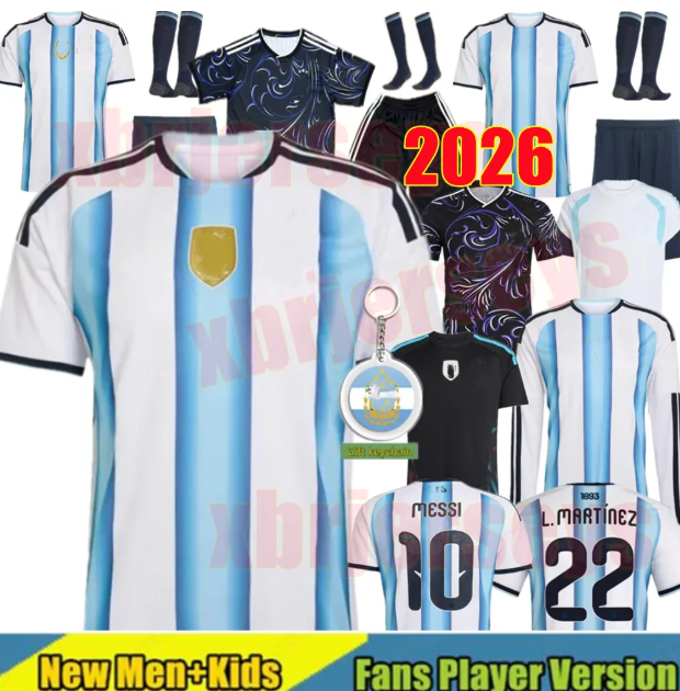 25 26 Argentinas soccer Jerseys GARNACHO MESSIS DE PAUL National Team MARTINEZ Maradona Football Shirts 2025 Argentinas Miamis SUAREZ Miamis FC Women men kids Kit