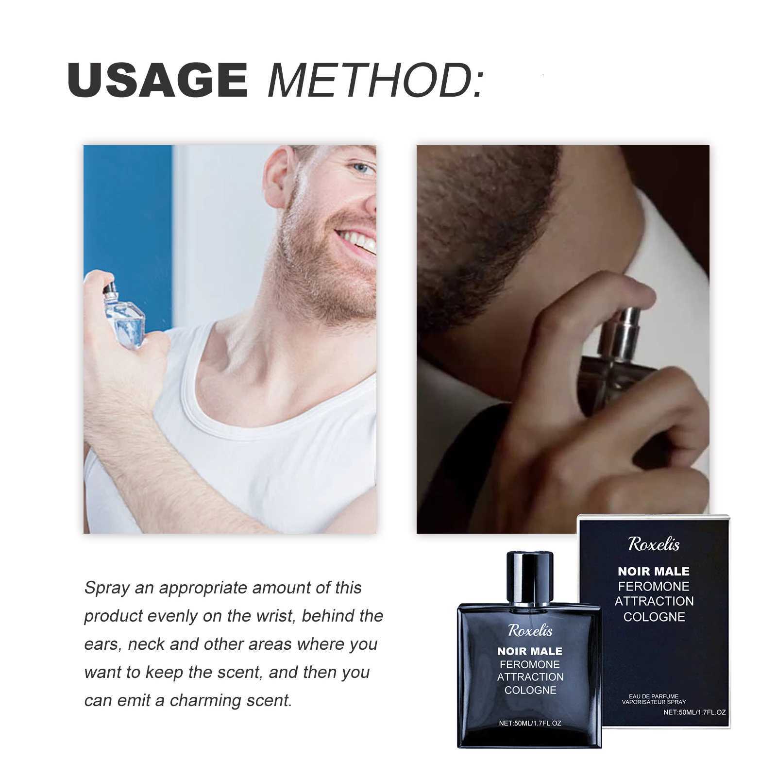 Roxelis Mens Perfume 50ml - Long-Lasting Fragrance Refreshing Mild Scent Non-Pungent Boost Charm for Dating Daily WearT251113