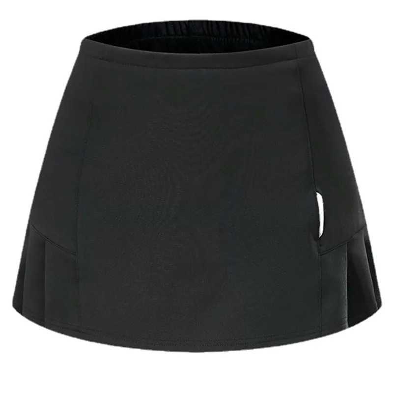 2024 womens sports skiing fast drying tennis yoga badminton golf waist short sleeved comfortable breathable belt safety pants Y250412