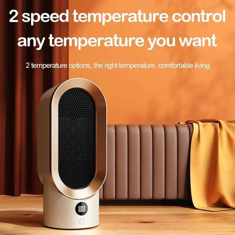 New High Power European and American Standard Desktop Heater Ceramic PTC Household Foot Warmer Electric Heater Y251113as