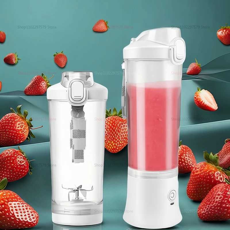 Electric Portable Blender 600ML Juicer Fruit Mixers USB Rechargeable Smoothie Juicer Cup for Shakes and Smoothies Mixer Machine C251113