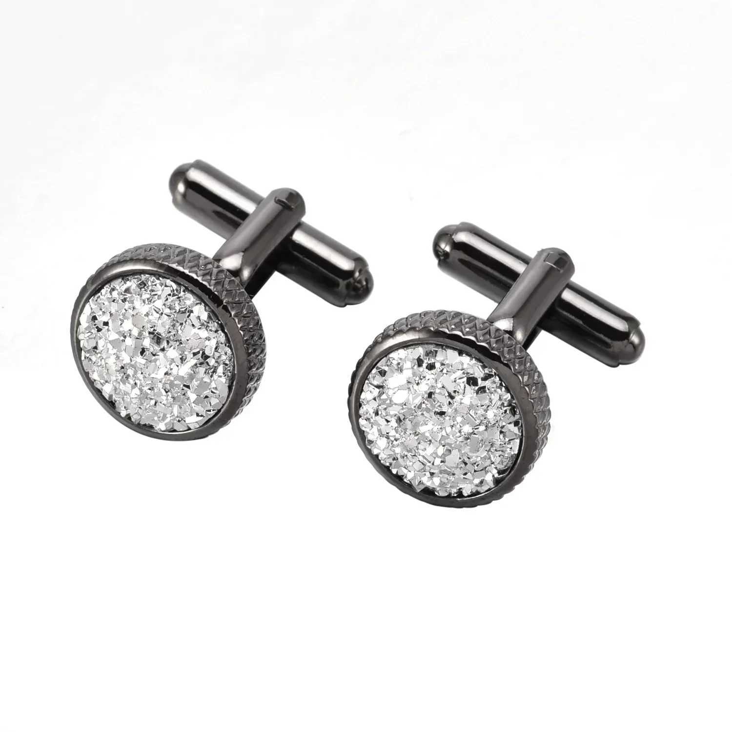 French cufflinks in black green gold crystal cufflinks fashionable mens new wedding accessoriesT250412