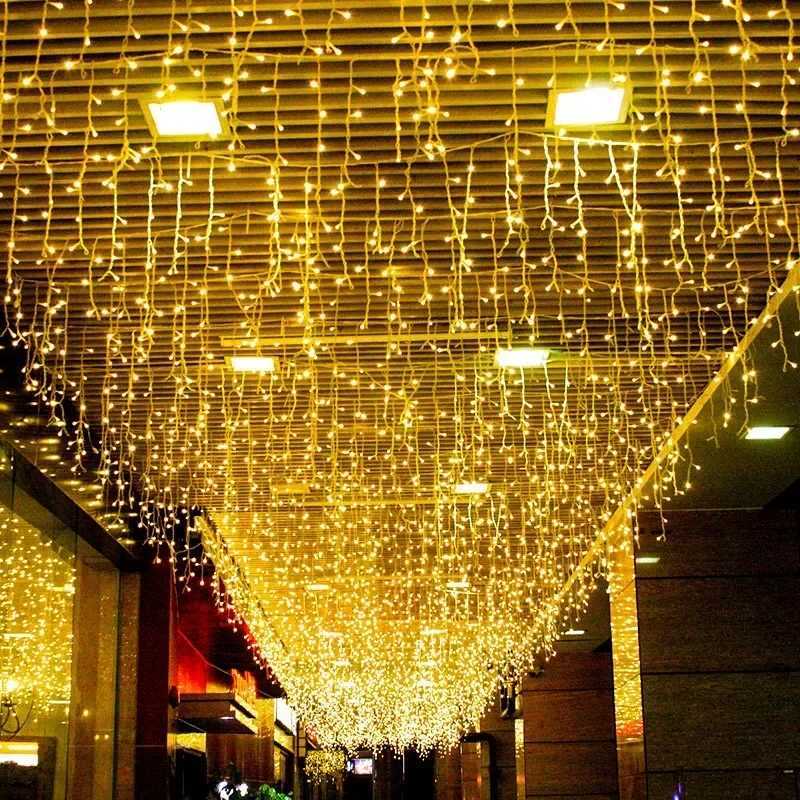 Fairy String Curtain Light LED 4x06m Holiday Light Garland for Patio Christmas Lights Outdoor Street Wedding Garden Decoration M251113