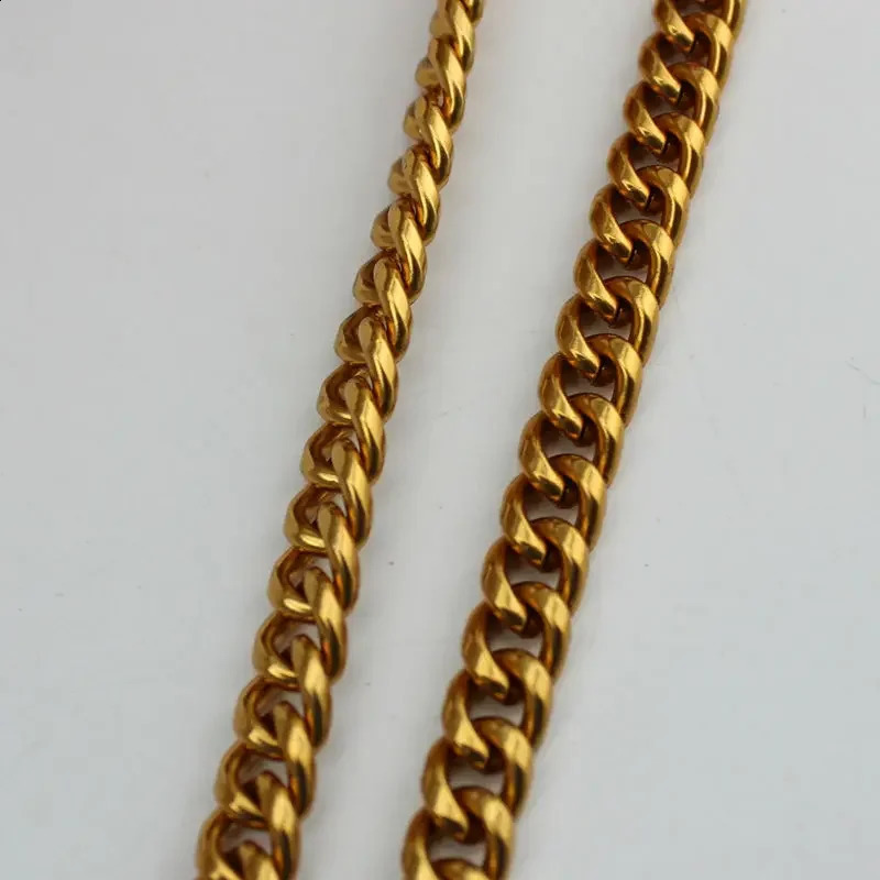 10pcs high-grade 120cm 3color 7mm wide bag with chain pure handle pure metal strap replacement handbag with bag parts 250411