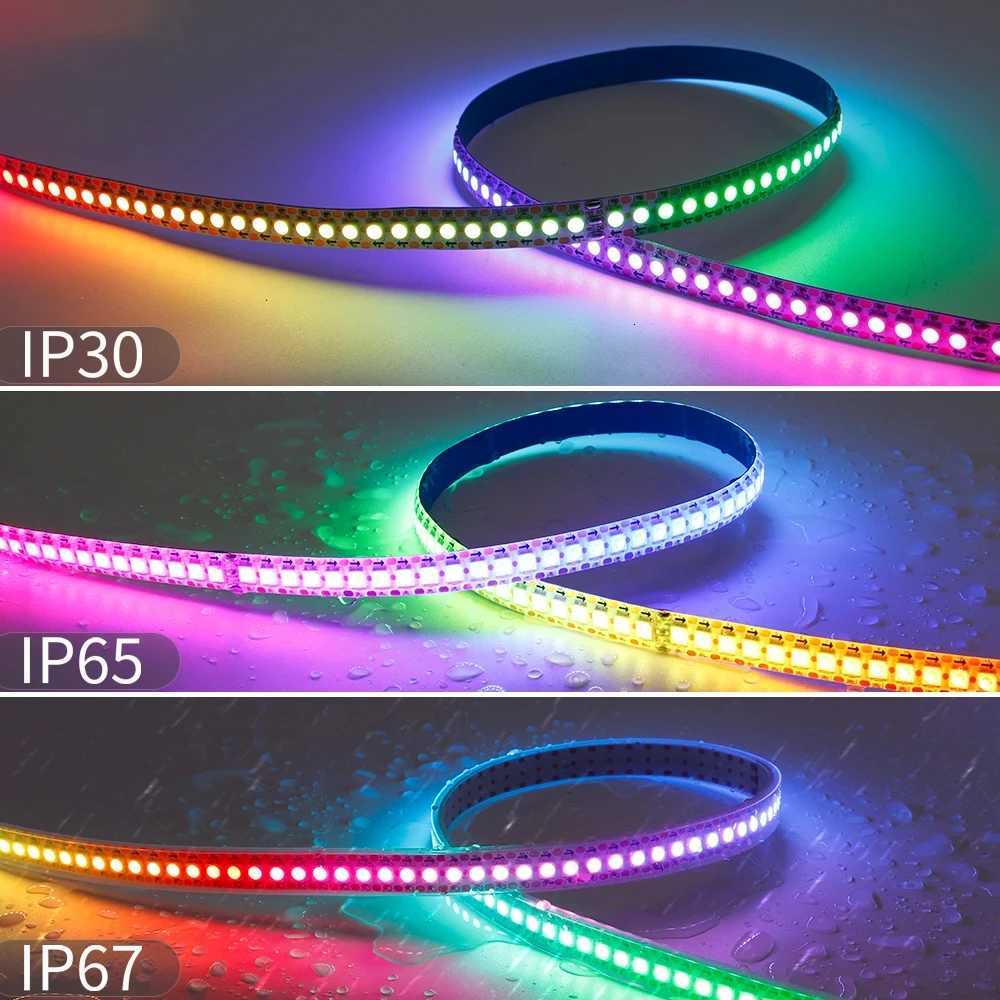 WS2811 WS2812B WS2813 WS2815 5050RGBIC Smart LED Strip Lights Individually Addressable IC 30/60/144Pixels/Leds/m Light DC5V/12V W251112