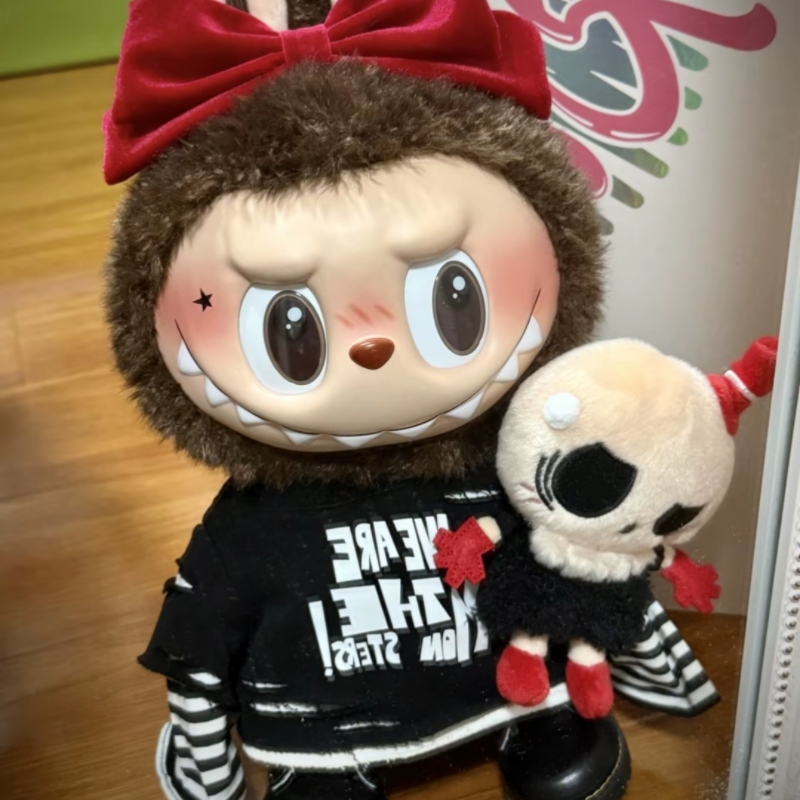 38Cm Labubu Limited Vinyl Series Valentine's Day Monsters Catch Me Plush Figure Toys Vinyl Doll Gift Box Decorative PVC Figurines Plush Toys