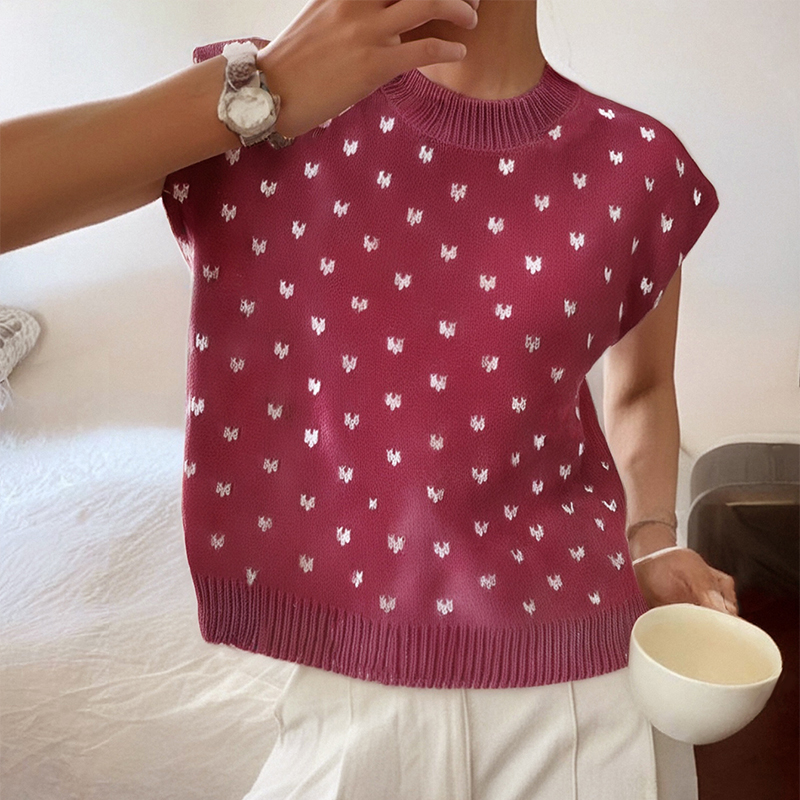 Valentine's Day Nordic Breeze Womens Tops Short Sleeve T-Shirts Eyelet Embroidery Blouse Dressy Causal Spring Summer Fashion 2025 Trendy Clothes-