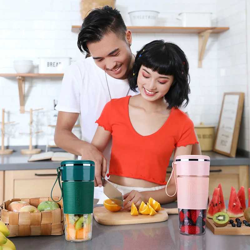 Portable Juicer Usb Rechargeable Wireless Mini Smoothie Blender Mixer Fruit Juice Maker Electric Juicer Machine Glass Cup C251113