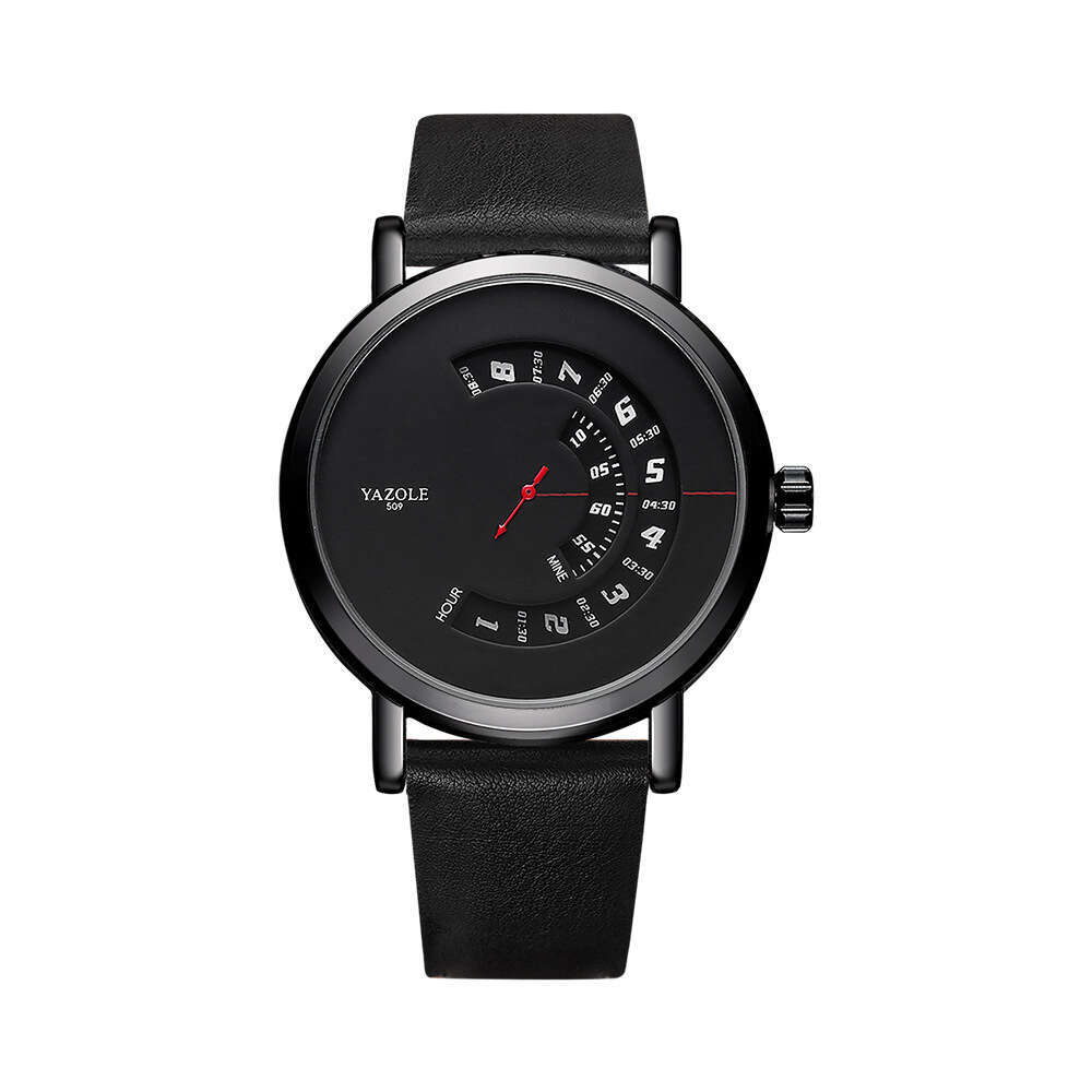 Fashion Turntable Non-Mechanical Quartz Wristwatch Yazole Men's Watch