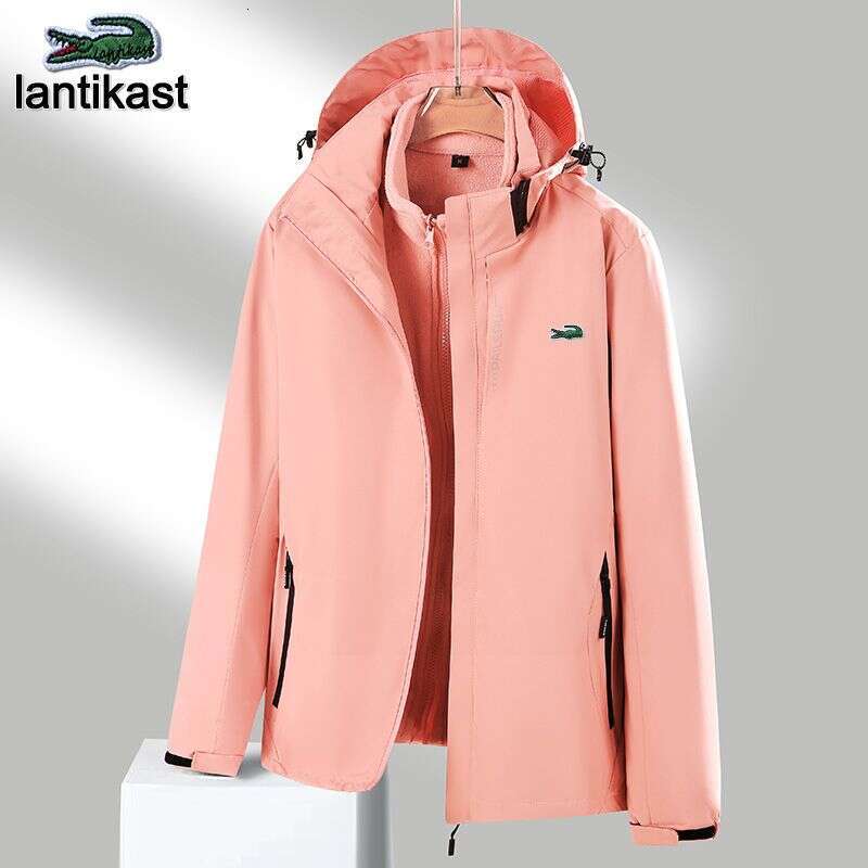 Noble Crocodile Fleece-Lined Thickened Outdoor Hiking Jacket for designer handbag Men Women, Windproof and Waterproof 3-in-1 Winter Coat