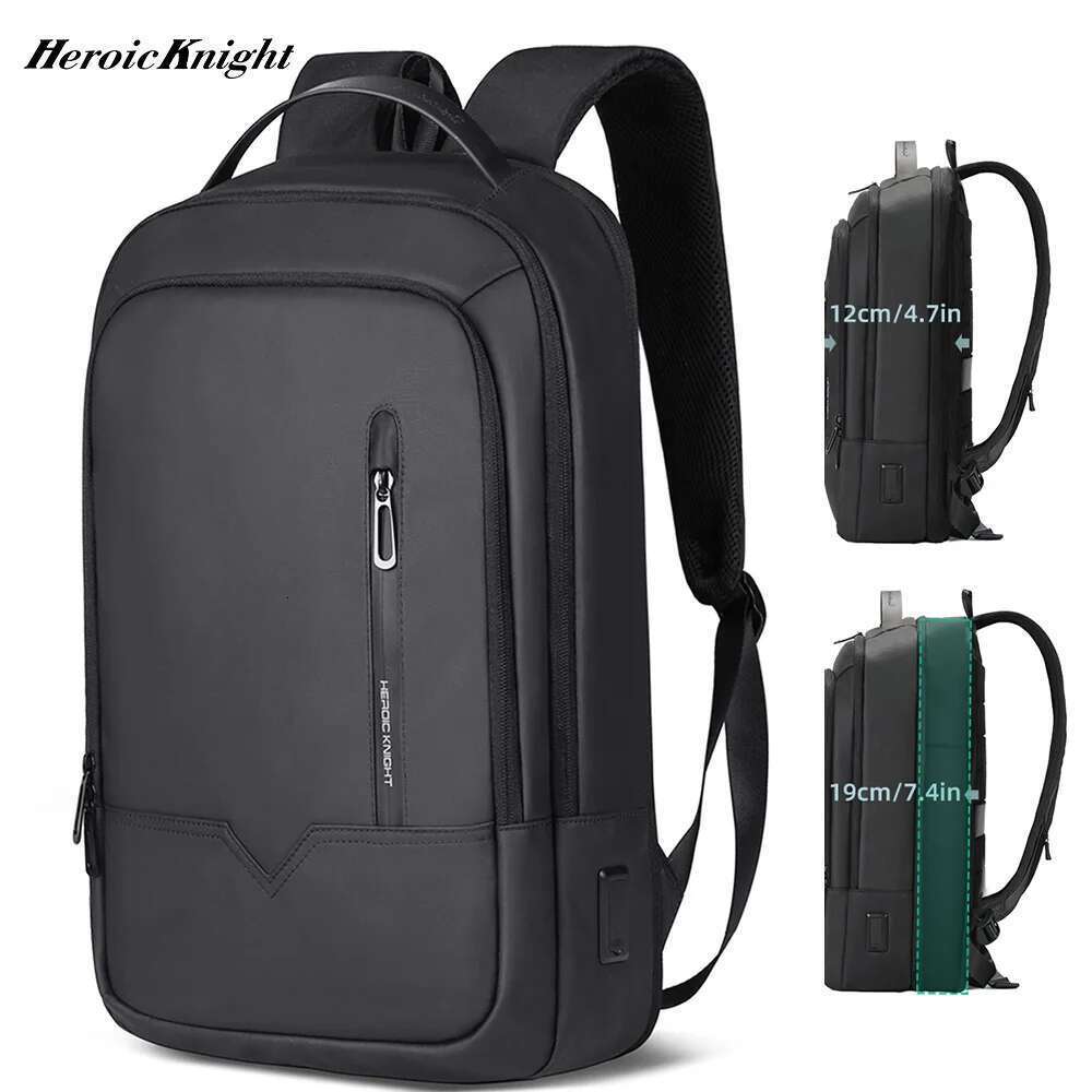 Heroic Knight Slim Man Laptop Waterproof School Bag With USB Charging For Boys Teenagers Backpack Men On Work