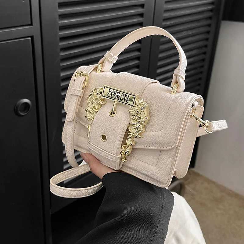 European Retro Small Square Bag - Luxury Textured Crossbody Shoulder Bag Fashion Minimalist Design Versatile Womens PurseW251112