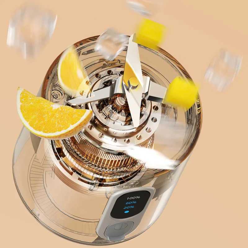 New Portable Juicer Dual-use Juice Cup USB 4000mAh Battery Indoor Outdoor Fruit Blender 300W Smoothie Juice Bottle Cup Blender C251113