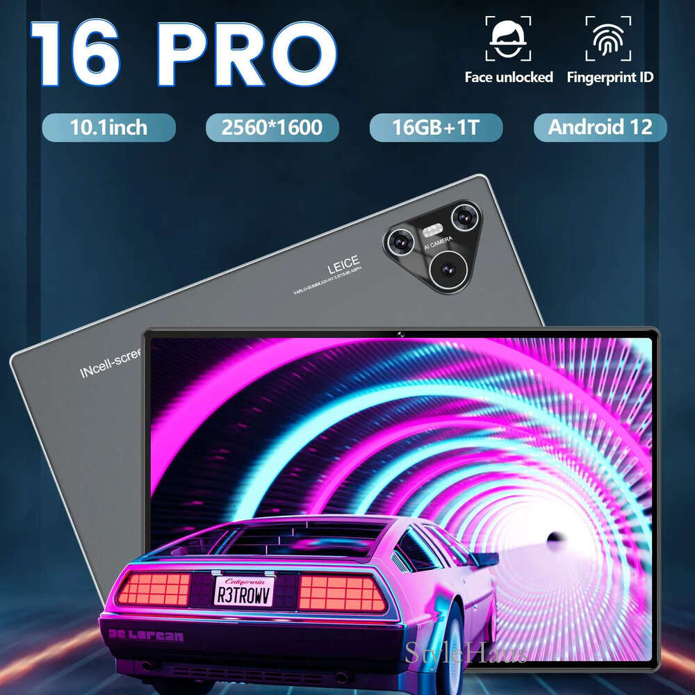 New 16 Pro Tablet PC 10.1 Inch All-in-one Business Computer 5G Android System 8.1 Suitable for Office and Entertainment