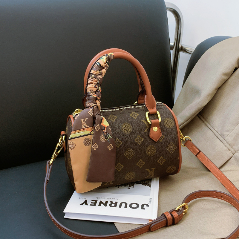 LUYIWEINASI Shopping Tote Cross Body bag Fashion Women's Bucket Printed Small Korean Style Simple Drawstring Single Shoulder Crossbody Bags