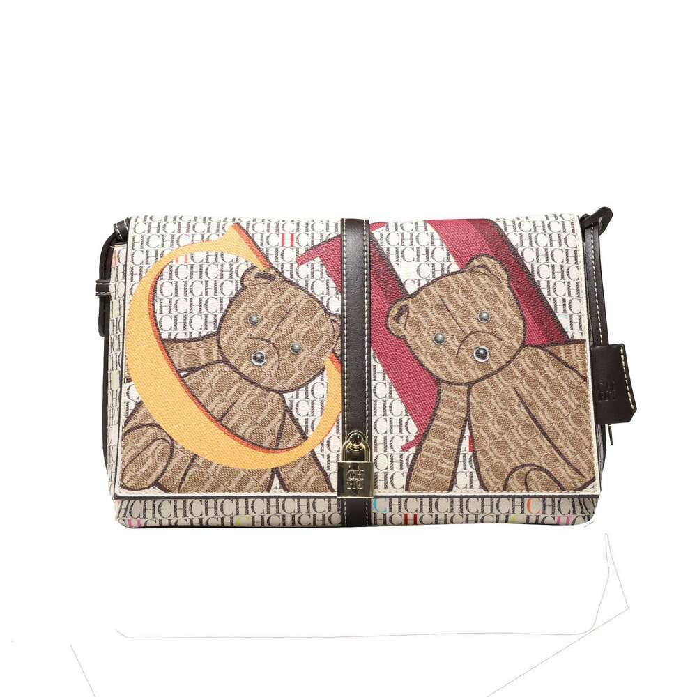 CHHC Women's Cartoon Rectangular Classic PVC Material Fashionable And Simple Shoulder Bag