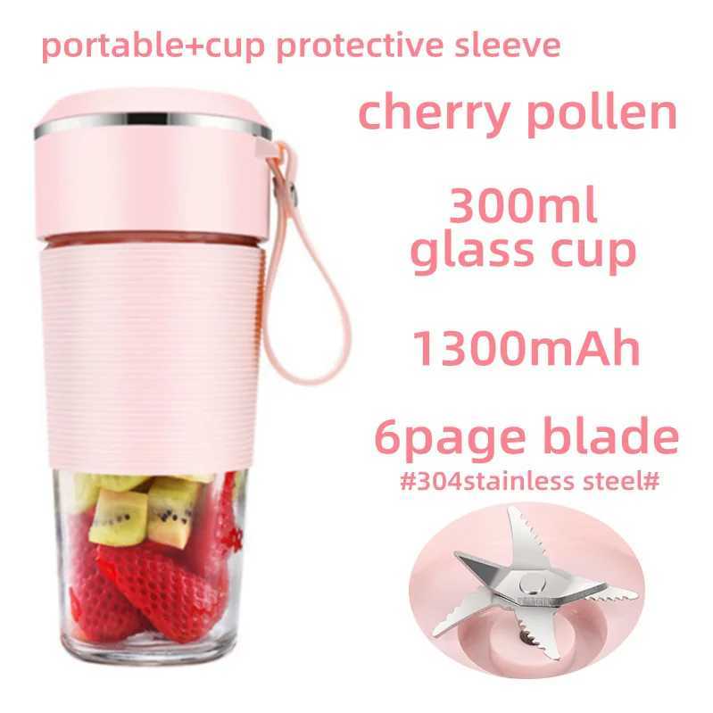 Portable Juicer Usb Rechargeable Wireless Mini Smoothie Blender Mixer Fruit Juice Maker Electric Juicer Machine Glass Cup C251113