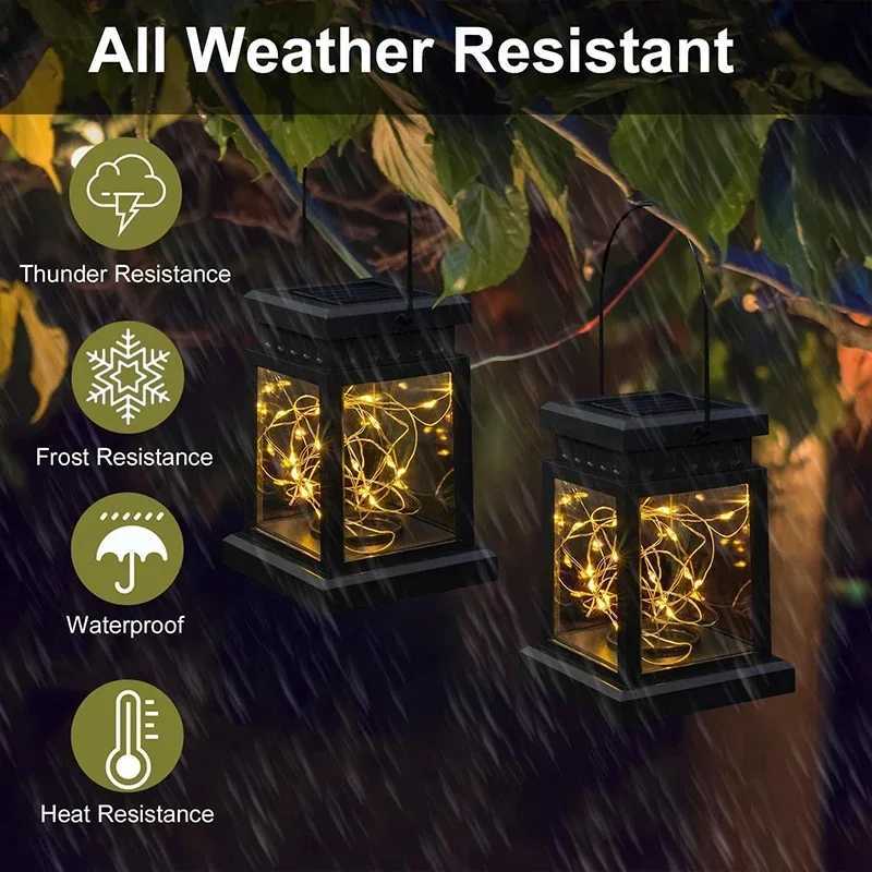 13Pack Solar Lights Outdoor Hanging Lanterns Waterproof LED String Lamp For Garden Table Party Decorative Patio Yard Lawn M251113