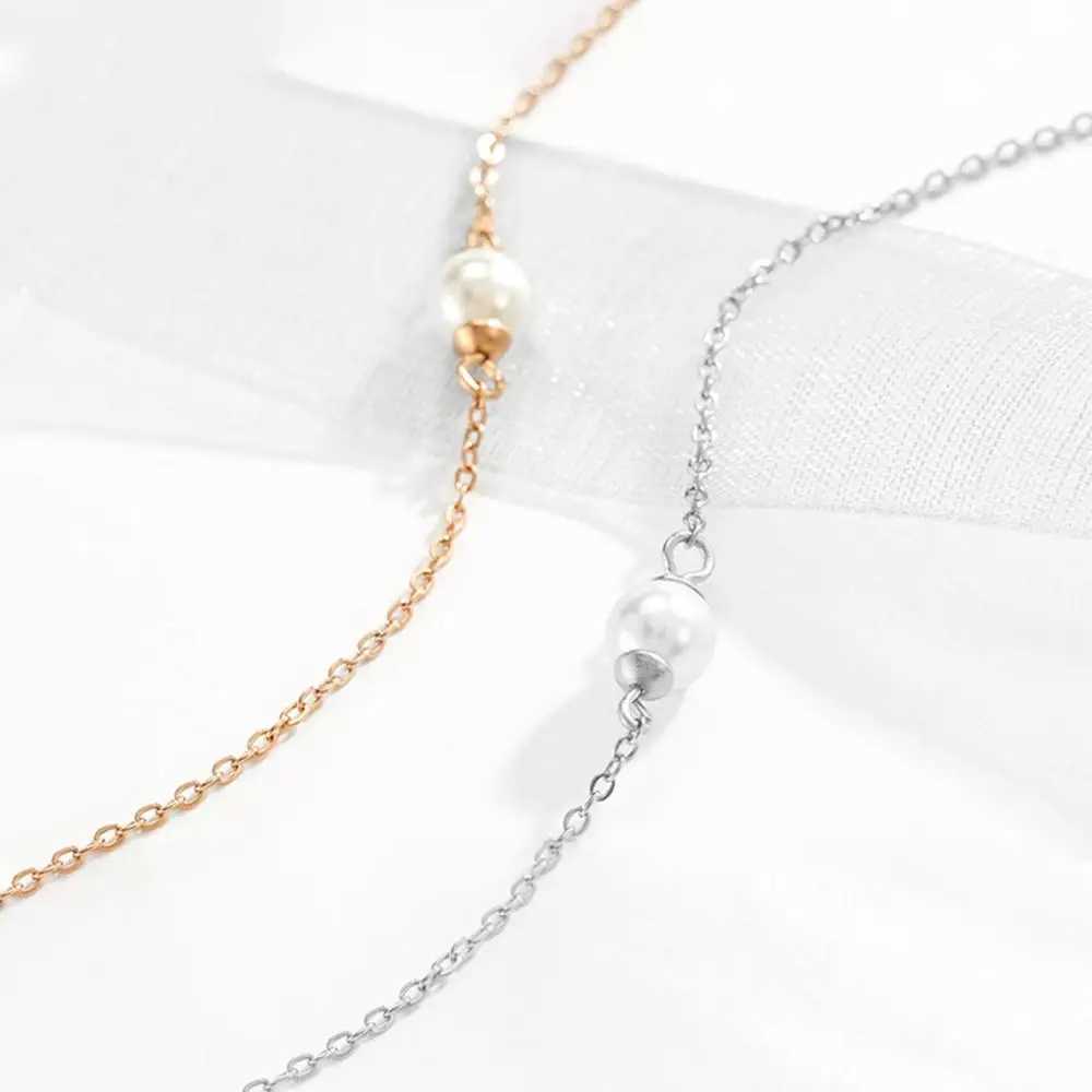 eManco Minimalist Stainless Steel Bracelets for Women Sea Imitation pearls Bracelet Women Charm Bracelet JewelryC250411