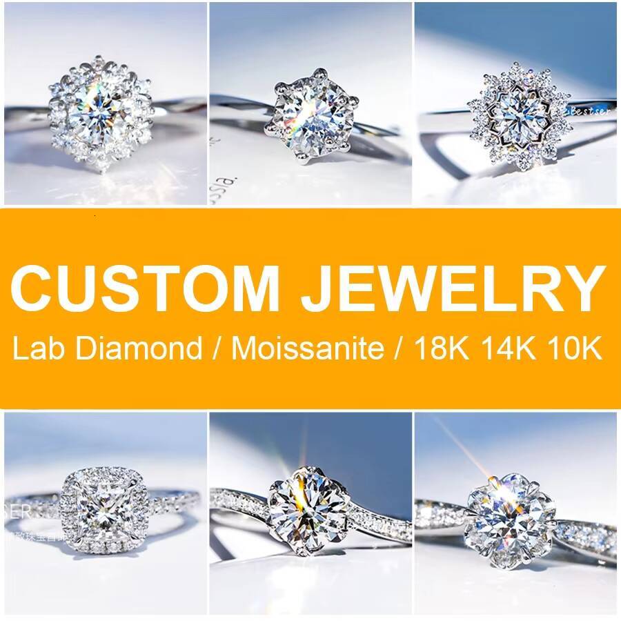 Fashion Diamond Ring Classic Style 18K Yellow Gold Oval 4CT Lab Diamond Women Luxury Wedding Rings