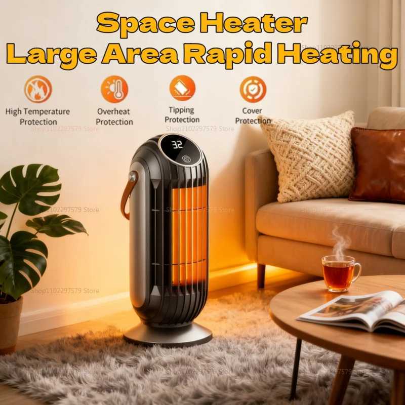 Home Heater Office Student Desktop Portable Electric Heate Mini Fast Heating Heater PTC Fever for Indoor Winter Fan Heater Y251113