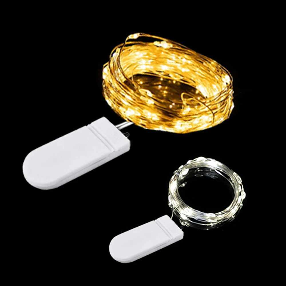 Led Fairy Lights Battery Operated Copper Wire String Lights DIY Christmas Wedding Party bedroom Decoration Garland Lights M251113