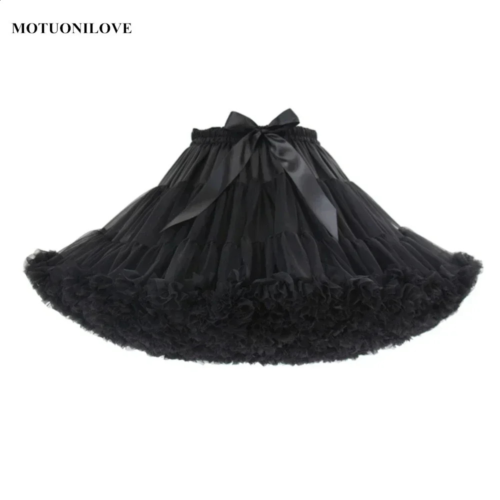 Lolita Petticoat Woman Free Short Halloween Crinoline Mini Ball Gown Underskirt Rockabilly Tulle Stock Tutu Skirt Cosplay Party 250411bj
