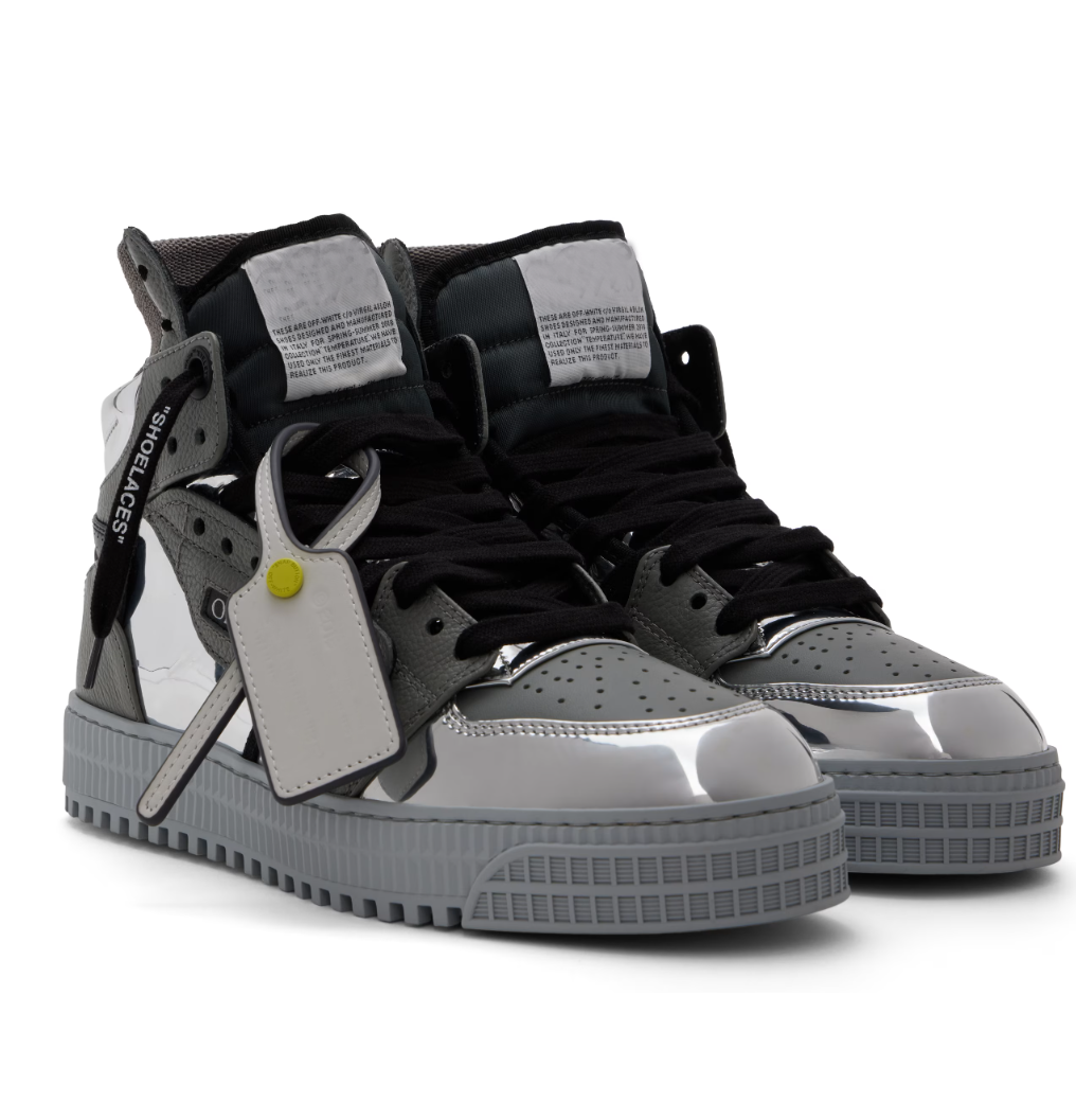 Sports-design 3.0 Off Court Sneakers Shoes Men Zip Tie High-top Grained Calfskin & Canvas Trainers Daily Man Skateboard Walking Elegant Walking EU38-47