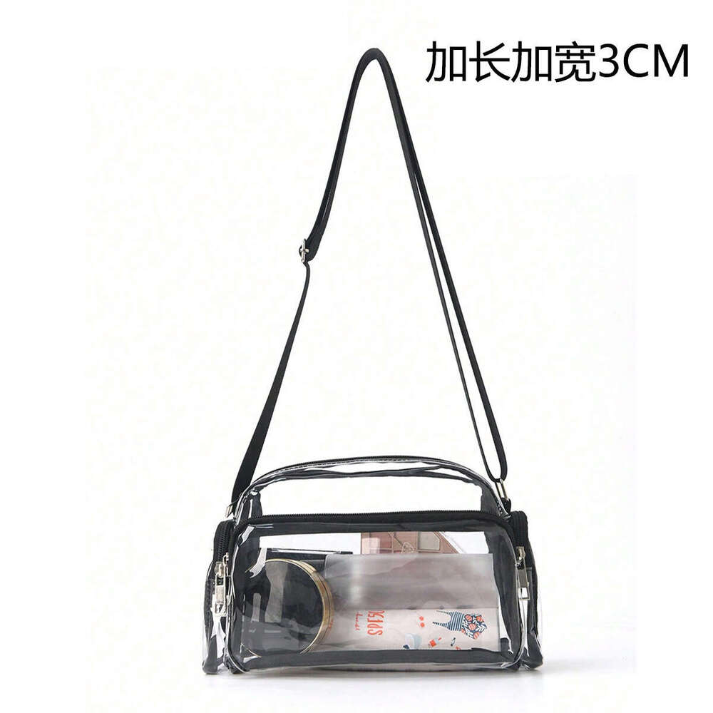 Transparent diagonal for women, PVC waterproof summer single shoulder bag, multi-color multi opening crossbody bag