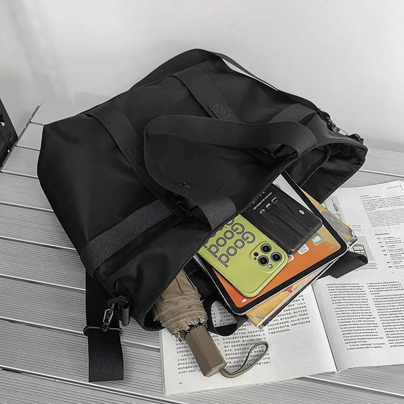 HOCODO Waterproof Travel Handbag Large Capacity Ladies Messenger Solid Color Female Crossbody Nylon Shoulder Bag Women