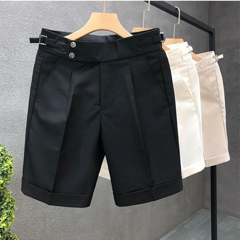 High Quality Golf Shorts Mens Golf Wear 2025 Summer Suit Shorts Fashion Business Casual Middle Pants Mens Golf Clothing 250411