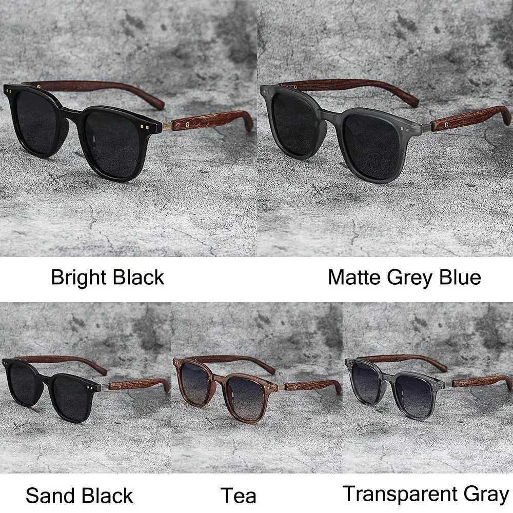 Trendy Retro Wood Grain Sunglasses for Women and Men New Square Frame Sun Glasses UV Protection Cycling Eyewear Outdoor StreetC250412