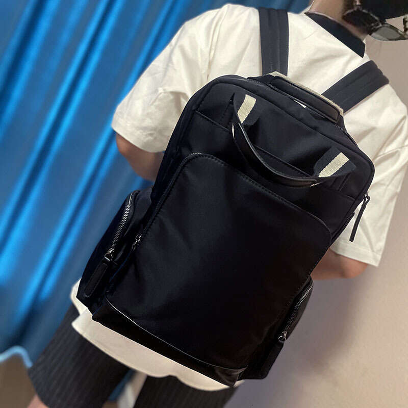Backpack Japanese and Korean Trendy Multi functional Men's Waterproof Oxford Spinning Large Capacity Travel Backpack Business Bag